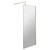Hudson Reed 700mm x 1950mm Wetroom Screen with Brushed Brass Support Bar - WRSBB70 Main View
