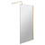Hudson Reed 900mm x 1950mm Wetroom Screen with Brushed Brass Support Bar - WRSBB90 Main View
