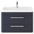 Hudson Reed Solar Indigo Blue 800mm Wall Hung 2 Drawer Vanity Unit and Ceramic Basin with 1 Tap Hole - SOL304A Main View