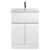 Hudson Reed Urban Satin White 600mm 2 Door and 1 Drawer Vanity Unit with 50mm Profile Basin - URB103D Main View