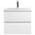 Hudson Reed Urban Satin White 600mm Wall Hung 2 Drawer Vanity Unit with 40mm Profile Basin - URB104A Main View