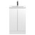 Hudson Reed Urban Satin White 500mm 2 Door Vanity Unit with 18mm Profile Basin - URB107B Main View