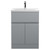 Hudson Reed Urban Satin Grey 600mm 2 Door and 1 Drawer Vanity Unit with 40mm Profile Basin - URB203A Main View