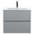Hudson Reed Urban Satin Grey 600mm Wall Hung 2 Drawer Vanity Unit with 18mm Profile Basin - URB204B Main View