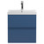 Hudson Reed Urban Satin Blue 500mm Wall Hung 2 Drawer Vanity Unit with 50mm Profile Basin - URB302D Main View