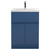 Hudson Reed Urban Satin Blue 600mm 2 Door and 1 Drawer Vanity Unit with 40mm Profile Basin - URB303A Main View