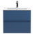 Hudson Reed Urban Satin Blue 600mm Wall Hung 2 Drawer Vanity Unit with 18mm Profile Basin - URB304B Main View