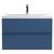 Hudson Reed Urban Satin Blue 800mm Wall Hung 2 Drawer Vanity Unit with 40mm Profile Basin - URB306A Main View