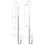 Nuie Matt Black Square Slide Rail Kit - A4167 Dimensions thumbnail
