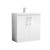 Nuie Arno Gloss White 800mm 2 Door Vanity Unit with 40mm Profile Basin - ARN105A Front View