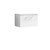 Nuie Arno Gloss White 600mm Wall Hung Single Drawer Vanity Unit with Sparkling White Laminate Worktop - ARN122LSW Front View
