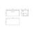 Nuie Arno Gloss White 800mm Wall Hung Single Drawer Vanity Unit with Bellato Grey Laminate Worktop - ARN125LBG Dimensions thumbnail