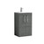 Nuie Arno Anthracite 500mm 2 Door Vanity Unit with 18mm Profile Basin - ARN501B Front View