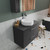 Nuie Arno Anthracite 800mm Wall Hung Single Drawer Vanity Unit with Worktop - ARN525W Alternative View