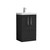 Nuie Arno Charcoal Black 500mm 2 Door Vanity Unit with 50mm Profile Basin - ARN601D Front View