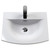 Nuie Athena Charcoal Black 500mm 2 Door Vanity Unit with 30mm Profile Curved Basin - ATH005G Basin
