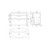 Nuie Athena Gloss White 800mm Wall Hung 2 Drawer Vanity Unit with 30mm Profile Curved Basin - ATH069G Dimensions thumbnail