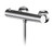 Nuie Binsey Polished Chrome Round Thermostatic Shower Bar Valve with Bottom Outlet - BIN503 Front View