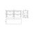 Nuie Deco Satin White 1200mm Wall Hung 4 Drawer Vanity Unit with Worktop - DPF193W2 Dimensions thumbnail