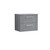 Nuie Deco Satin Grey 600mm Wall Hung 2 Drawer Vanity Unit with Worktop - DPF293W Front View Nuie Deco Satin Grey 600mm Wall Hung 2 Drawer Vanity Unit with Worktop - DPF293W Front View