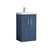Nuie Deco Satin Blue 500mm 2 Door Vanity Unit with 40mm Profile Basin - DPF323A Front View
