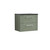 Nuie Deco Satin Green 600mm Wall Hung 2 Drawer Vanity Unit with Sparkling Black Laminate Worktop - DPF893LSB Front View Nuie Deco Satin Green 600mm Wall Hung 2 Drawer Vanity Unit with Sparkling Black Laminate Worktop - DPF893LSB Front View