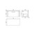 Nuie Deco Satin Green 800mm Wall Hung Single Drawer Vanity Unit with Worktop - DPF896W Dimensions thumbnail