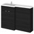 Hudson Reed Fusion Charcoal Black 1200mm Full Depth Combination Vanity & Toilet Unit with Left Hand Basin - CBI609 Main Image