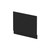 Nuie Athena Charcoal Black 750mm End Bath Panel - MPD612N Front View