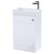 Nuie Athena Gloss White 500mm 2 in 1 Toilet and Basin Unit - PRC141B Left Hand View