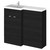 Hudson Reed Fusion Charcoal Black 1000mm Full Depth Combination Vanity & Toilet Unit with Left Hand Basin - CBI626 Main Image