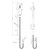 Nuie Matt Black Round Shower Slide Rail Kit with Outlet Elbow - STY442 Dimensions thumbnail