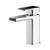 Nuie Windon Polished Chrome Mono Basin Mixer Tap with Push Button Waste - WIN305 Front View