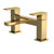 Nuie Windon Brushed Brass Deck Mounted Bath Filler Tap - WIN803 Front View