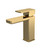 Nuie Windon Brushed Brass Mono Basin Mixer Tap with Push Button Waste - WIN805 Front View