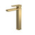 Nuie Windon Brushed Brass High Rise Basin Mixer Tap - WIN870 Front View