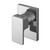 Nuie Windon Polished Chrome Manual Shower Valve - WINMV10 Front View