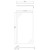 Nuie 1000mm x 1850mm Wetroom Screen with Matt Black Support Bar - WRSCBP10 Dimensions thumbnail