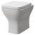 Kingston Rimless Back to Wall Toilet Pan with Soft Close Toilet Seat Right Hand View