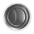 Colore Round Gunmetal Grey 48mm Dual Flush Push Button Top View From Above