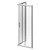 Series 6 Chrome 760mm x 760mm 2 Door Corner Entry Shower Enclosure Right Hand Side View