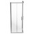 Series 6 Chrome 760mm x 760mm 2 Door Corner Entry Shower Enclosure View From the Side
