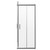 Series 6 Chrome 800mm x 800mm 2 Door Corner Entry Shower Enclosure View From the Front