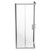 Series 6 Chrome 800mm x 800mm 2 Door Corner Entry Shower Enclosure View From the Side