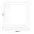 Pearlstone Slate 700mm x 700mm x 40mm Square Shower Tray_LINE View From the Front