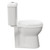 Doc M Comfort Height Toilet Pan with Cistern and Seat View From the Side