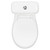 Doc M Comfort Height Toilet Pan with Cistern and Seat Top View From Above