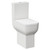 Tacoma Comfort Height Close Coupled Toilet with Soft Close Toilet Seat Left Hand View