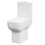 Tacoma Comfort Height Close Coupled Toilet with Soft Close Toilet Seat Right Hand Side View