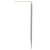 Colore Brushed Brass 2000mm x 1200mm 10mm Walk In Clear Glass Shower Screen including Wall Channel with End Profile and Support Bar View From the Side